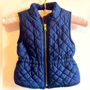 Quilted and lined toddler vest. Old navy size 18-24M